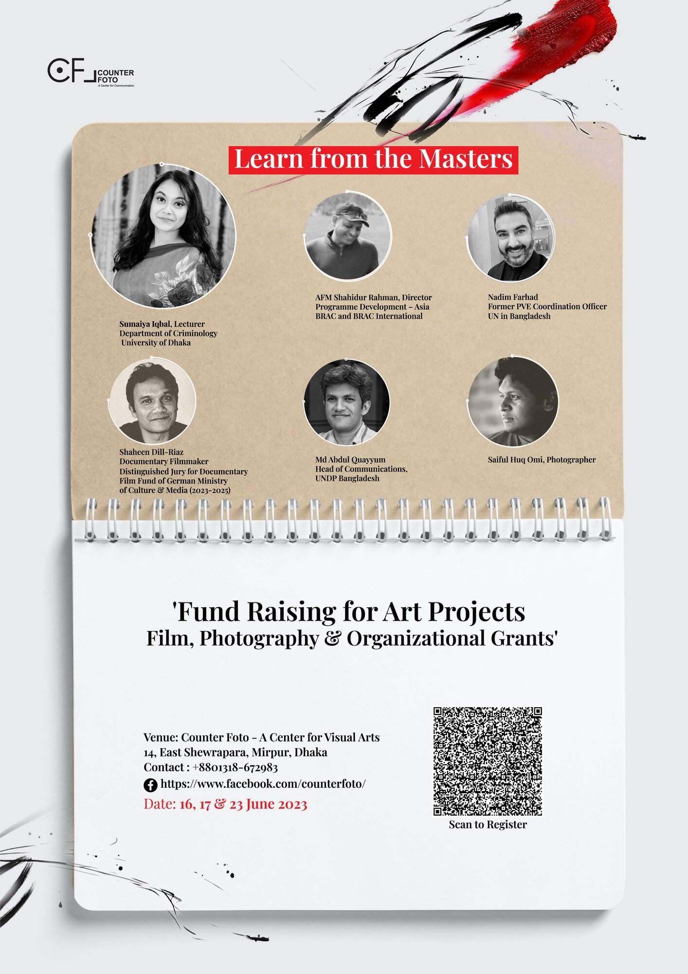 Fund Raising for Art Projects Workshop (Film, Photography and Organizational Grants)